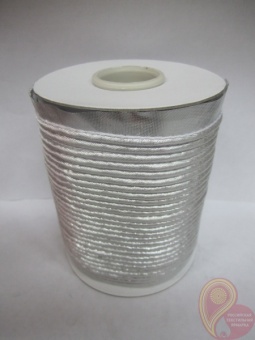 Кант металлизированный 12 мм ≈72 ярда (5144) под серебро фото